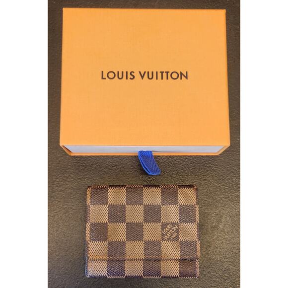 Louis Vuitton Handbags - Louis Vuitton Damier Azur Canvas Card Holder Wallet with box